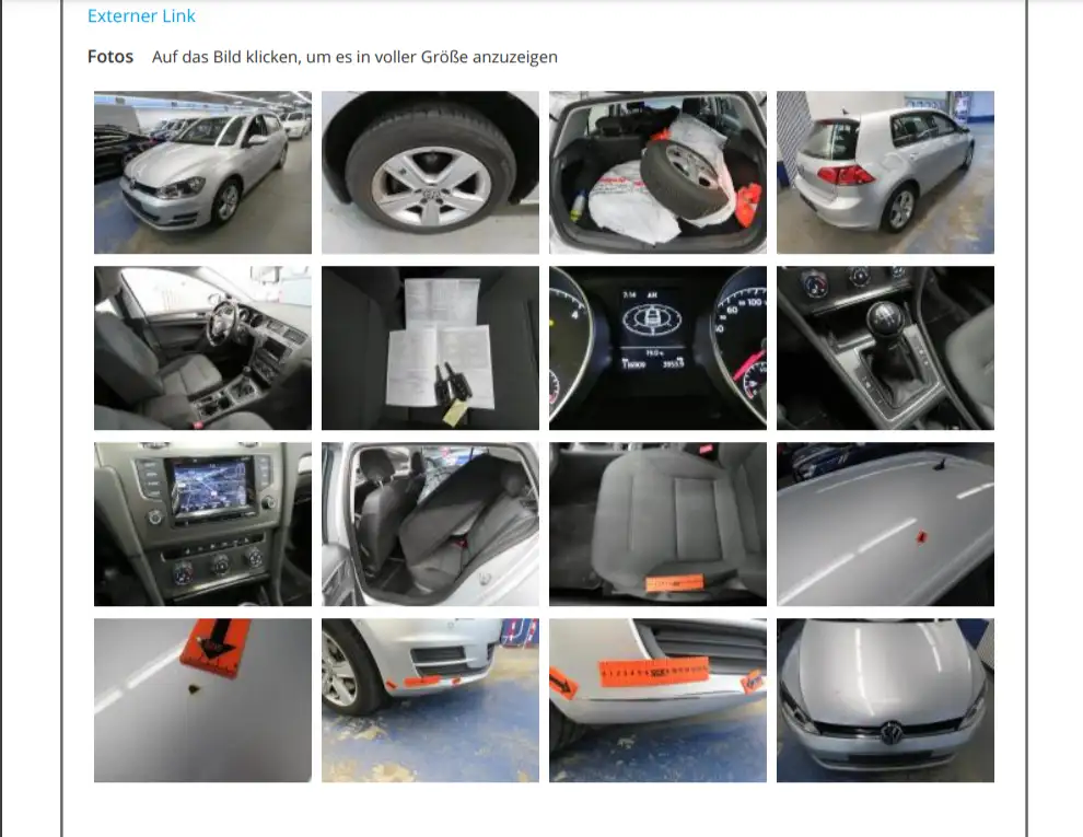 Экспертиза VW Golf