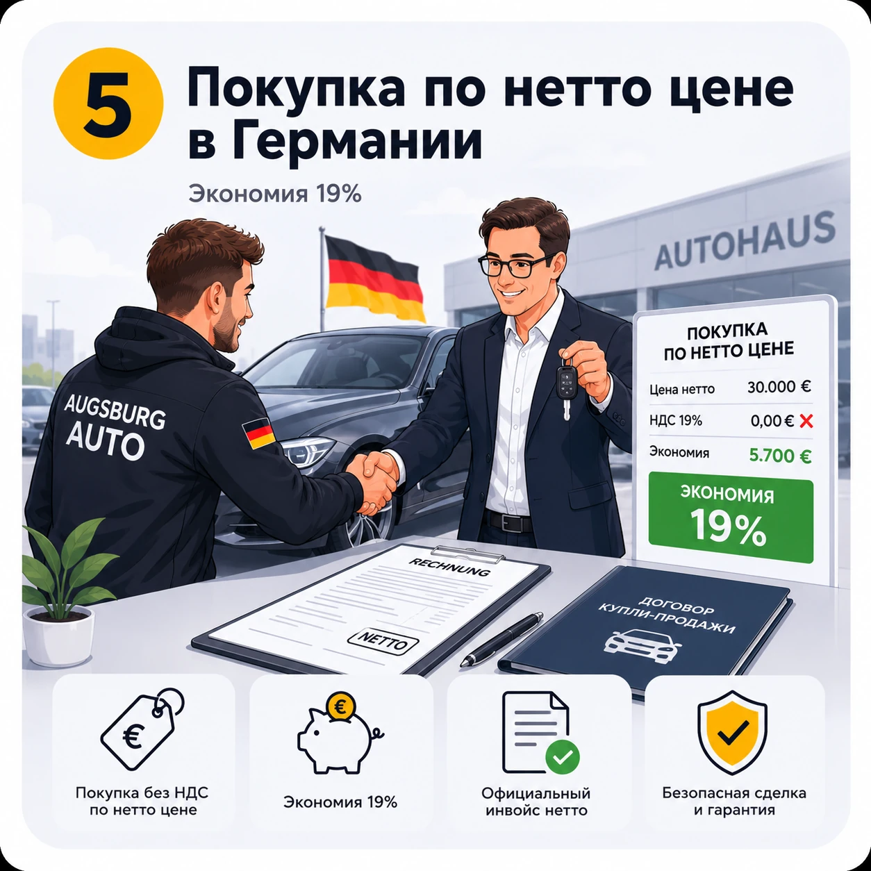 Этап 5 — Покупка по нетто-цене